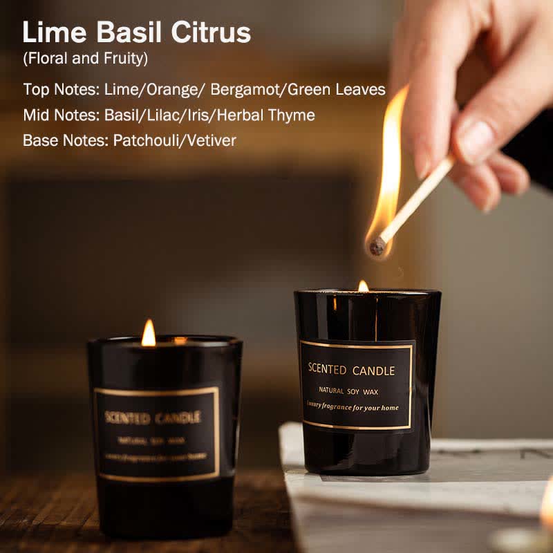 Meditation Scented Soy Wax Candle Blue Bell Pear Freesia