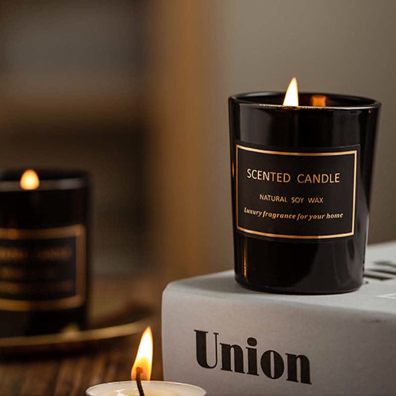 Meditation Scented Soy Wax Candle Blue Bell Pear Freesia