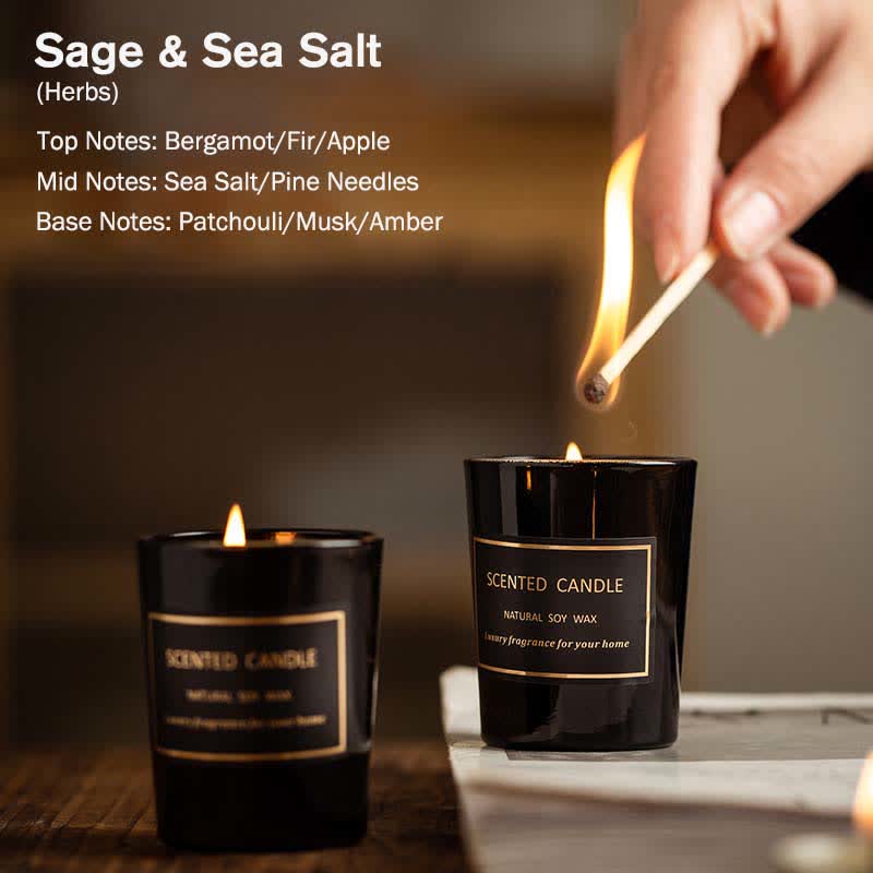 Meditation Scented Soy Wax Candle Blue Bell Pear Freesia