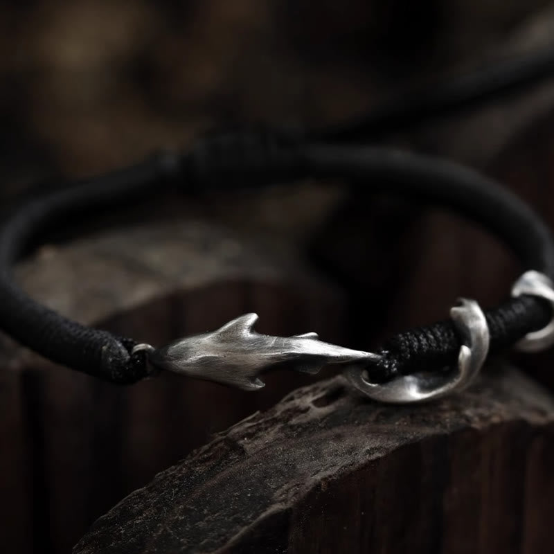 Mens Sterling Silver Protection Bracelet