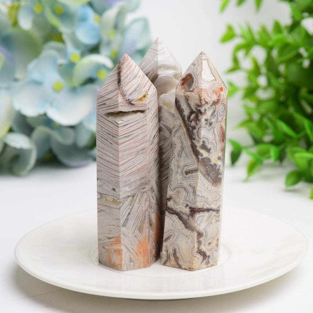 Mexican Onyx Crystal Points 2.5-4.0 Inch Healing