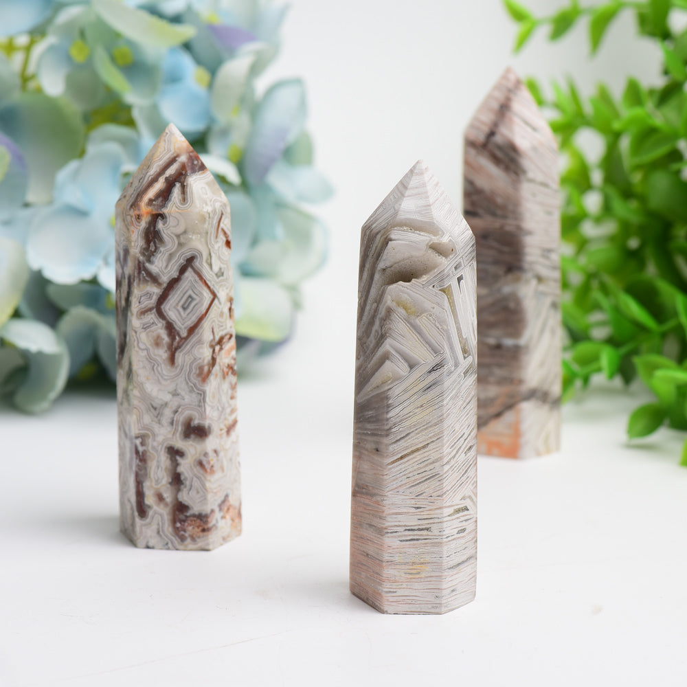 Mexican Onyx Crystal Points 2.5-4.0 Inch Healing