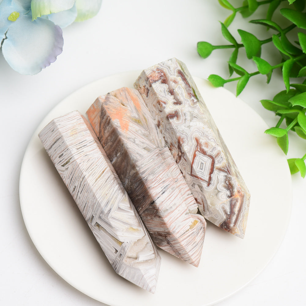 Mexican Onyx Crystal Points 2.5-4.0 Inch Healing