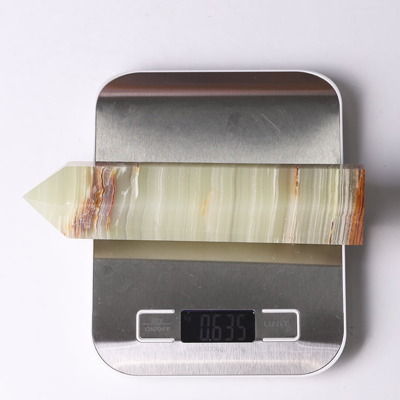 Middle Size Afghan Jade Crystal Tower 7.5 Inch Healing