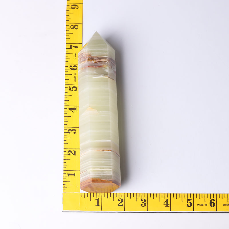 Middle Size Afghan Jade Crystal Tower 7.5 Inch Healing