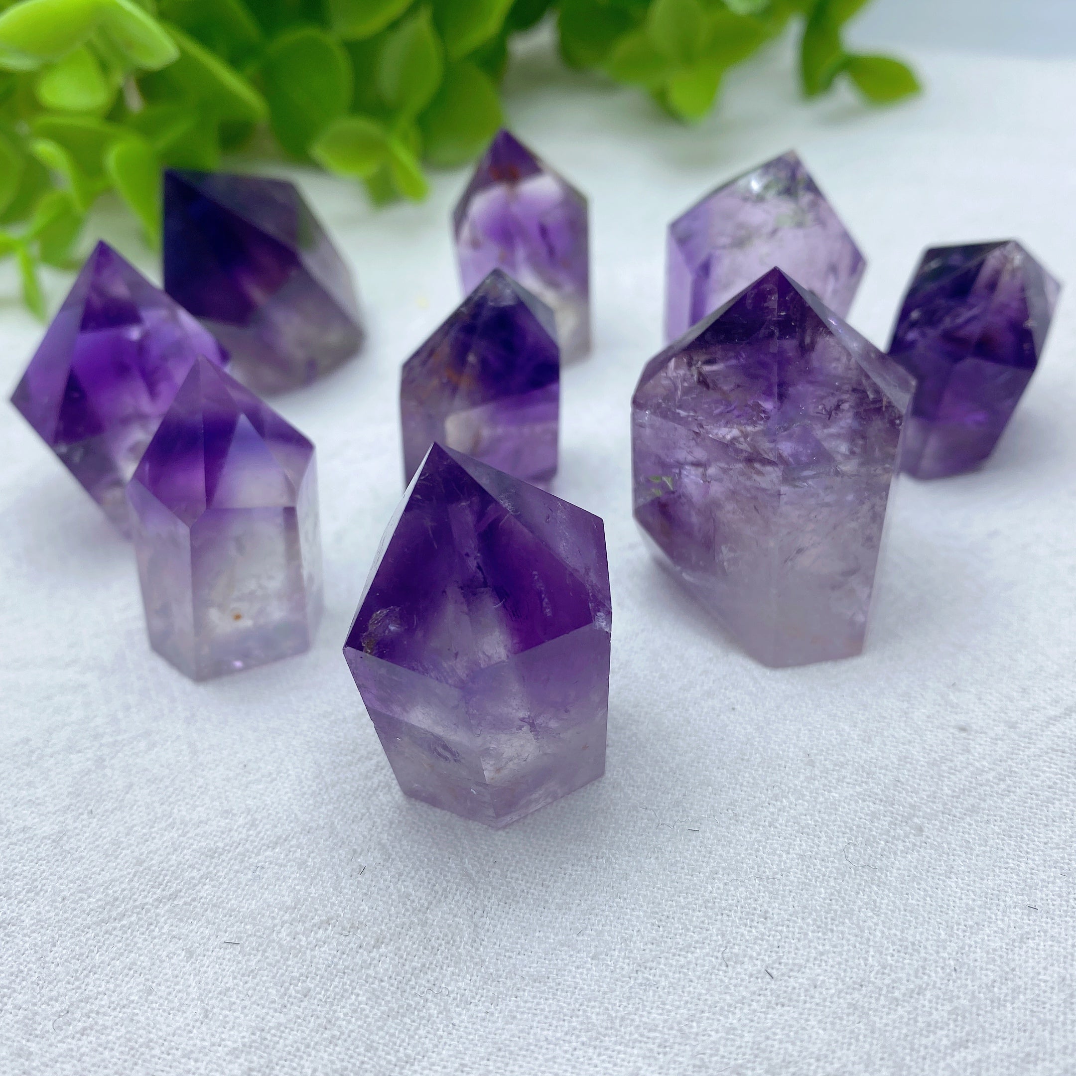 Mini Amethyst Crystal Points 0.8-1.5 Inch Healing Prisms