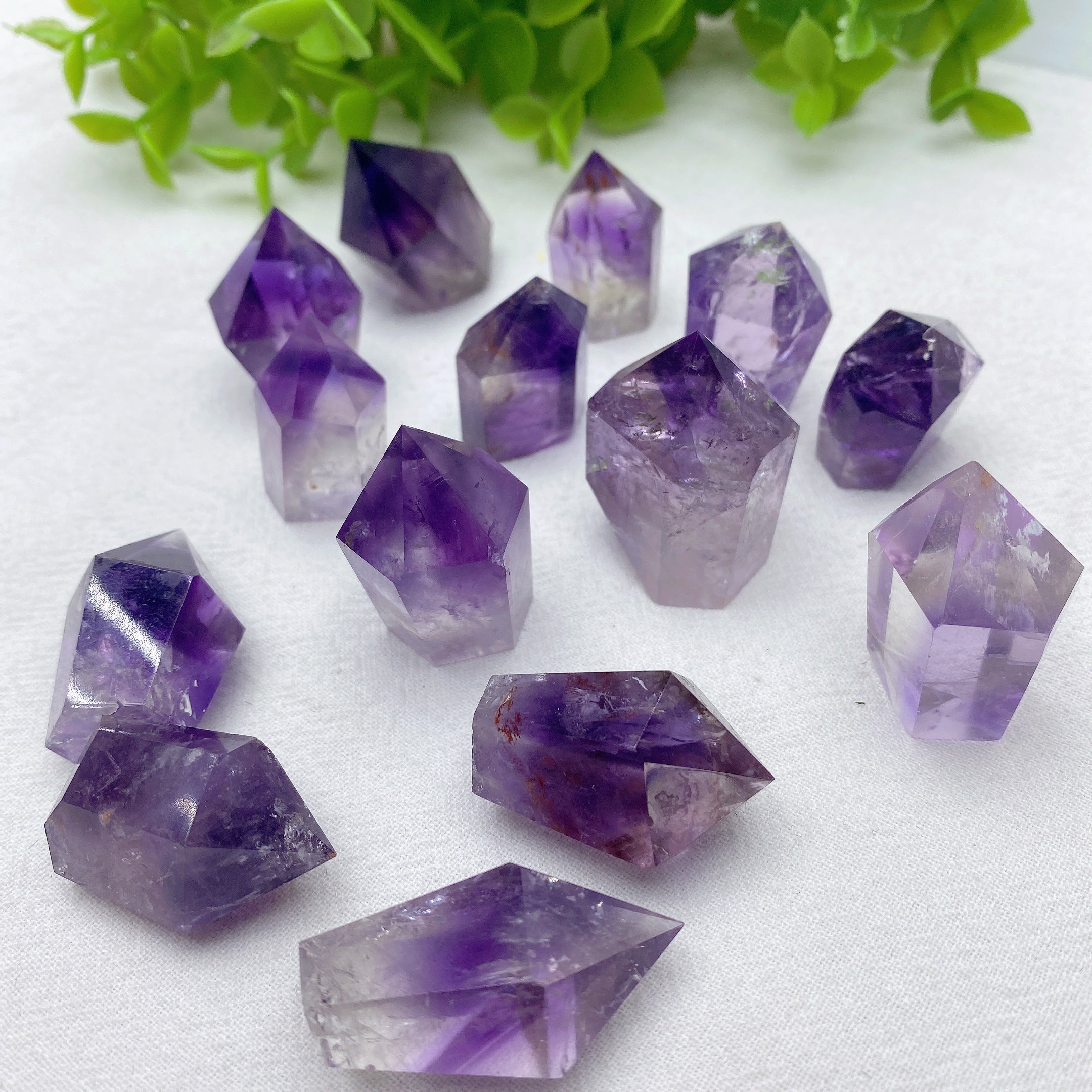 Mini Amethyst Crystal Points 0.8-1.5 Inch Healing Prisms