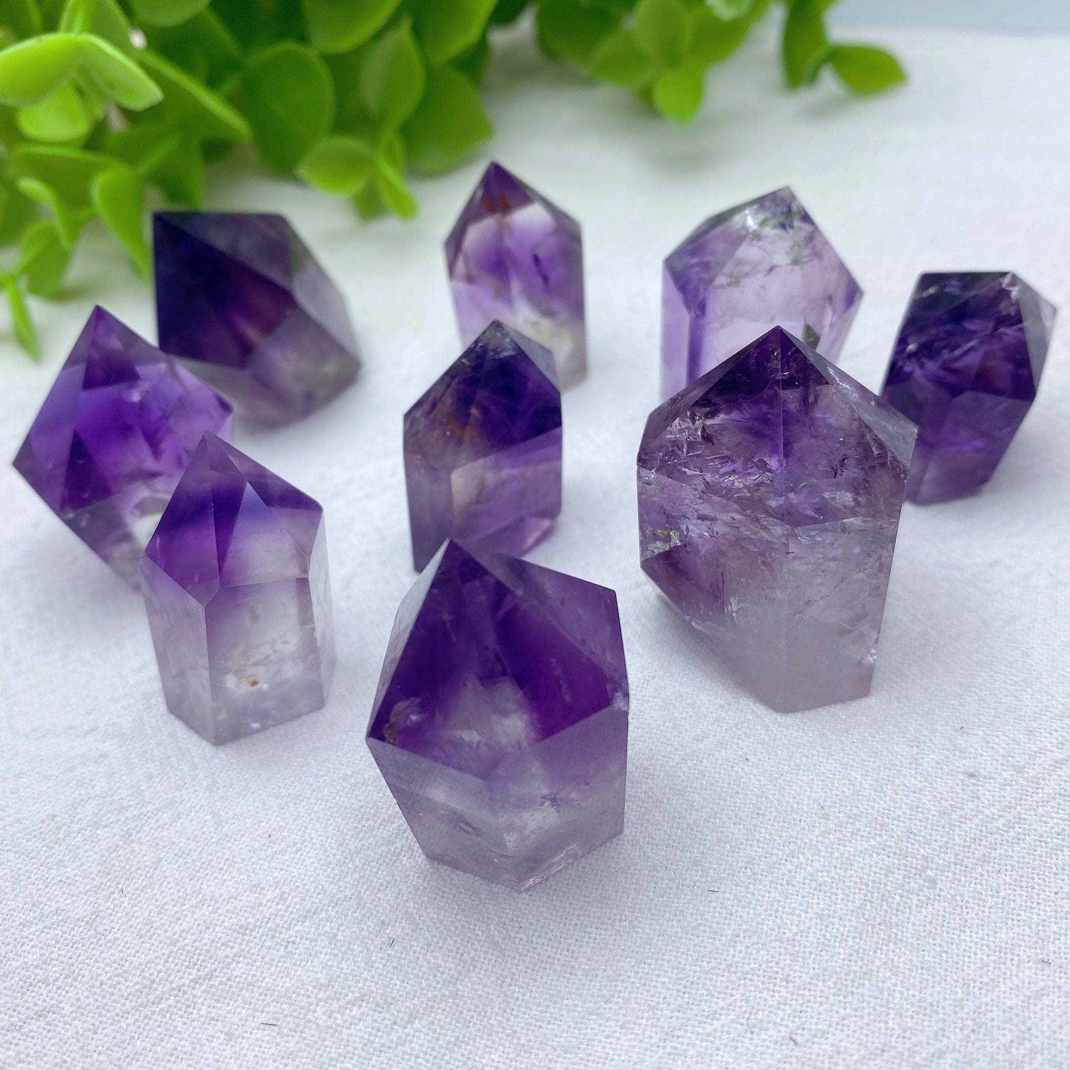 Mini Amethyst Crystal Points 0.8-1.5 Inch Healing Prisms