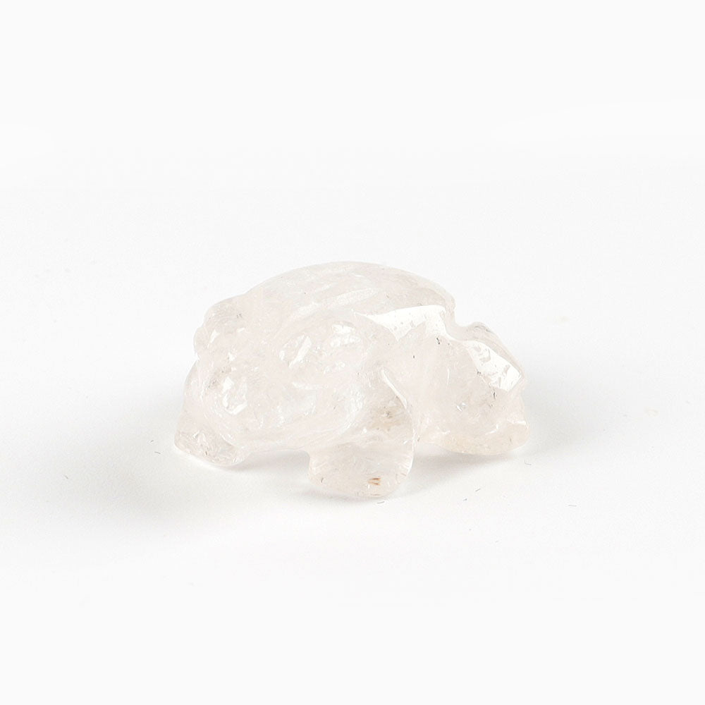 Mini Crystal Frog Carvings 1 inch Healing Figurines