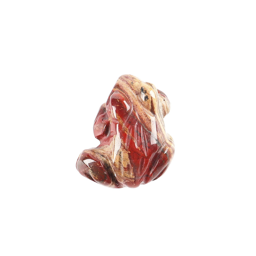 Mini Crystal Frog Carvings 1 inch Healing Figurines