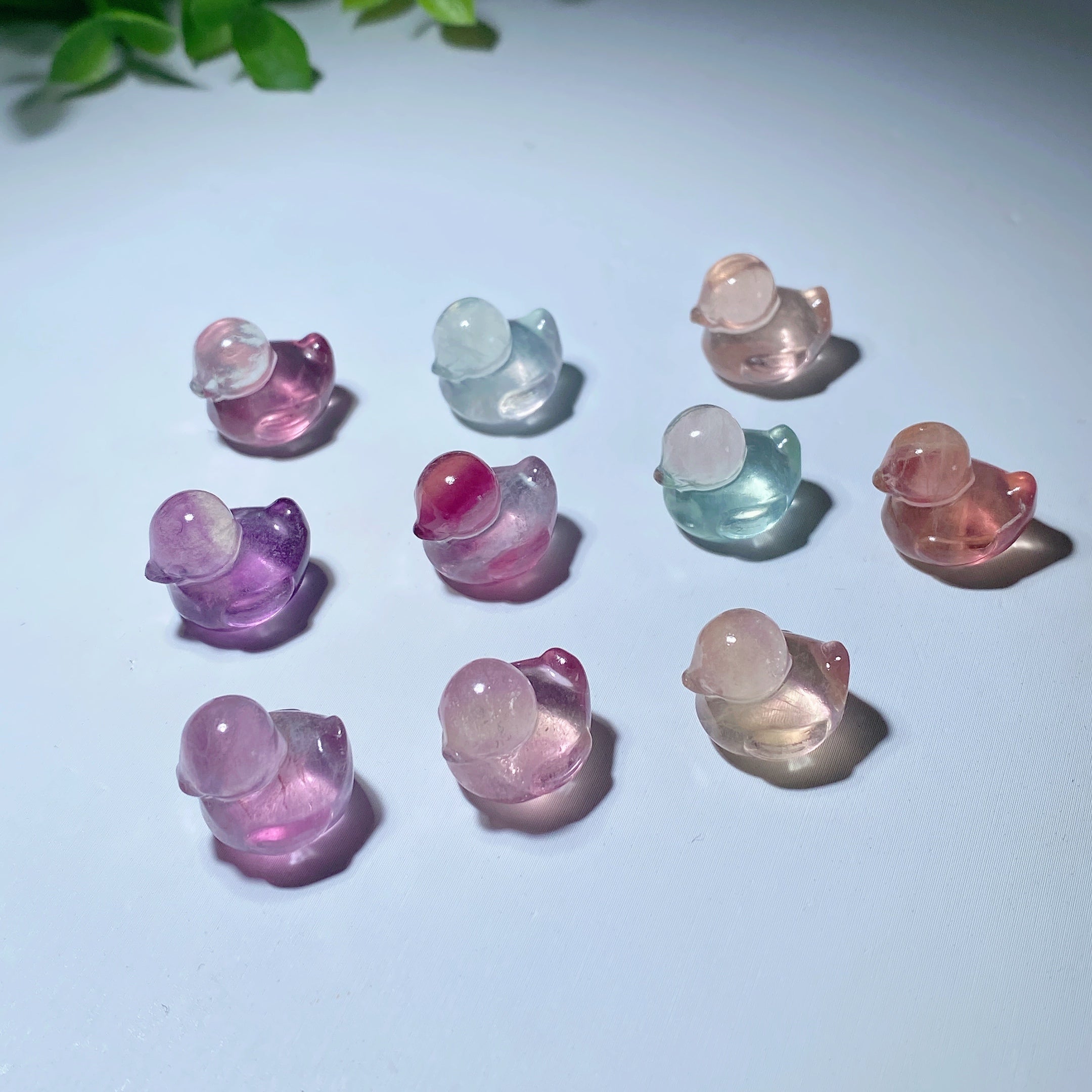 Mini Fluorite Crystal Animal Carvings 12-20mm for Healing
