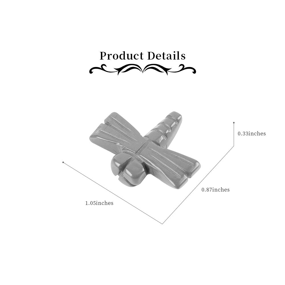 Miniature Polished Stone Dragonfly Carvings - 1 Inch