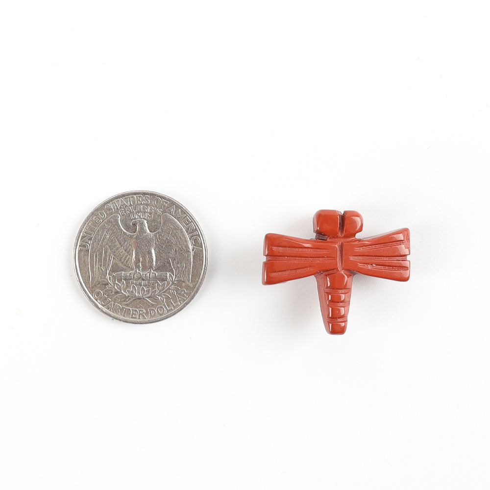 Miniature Polished Stone Dragonfly Carvings - 1 Inch