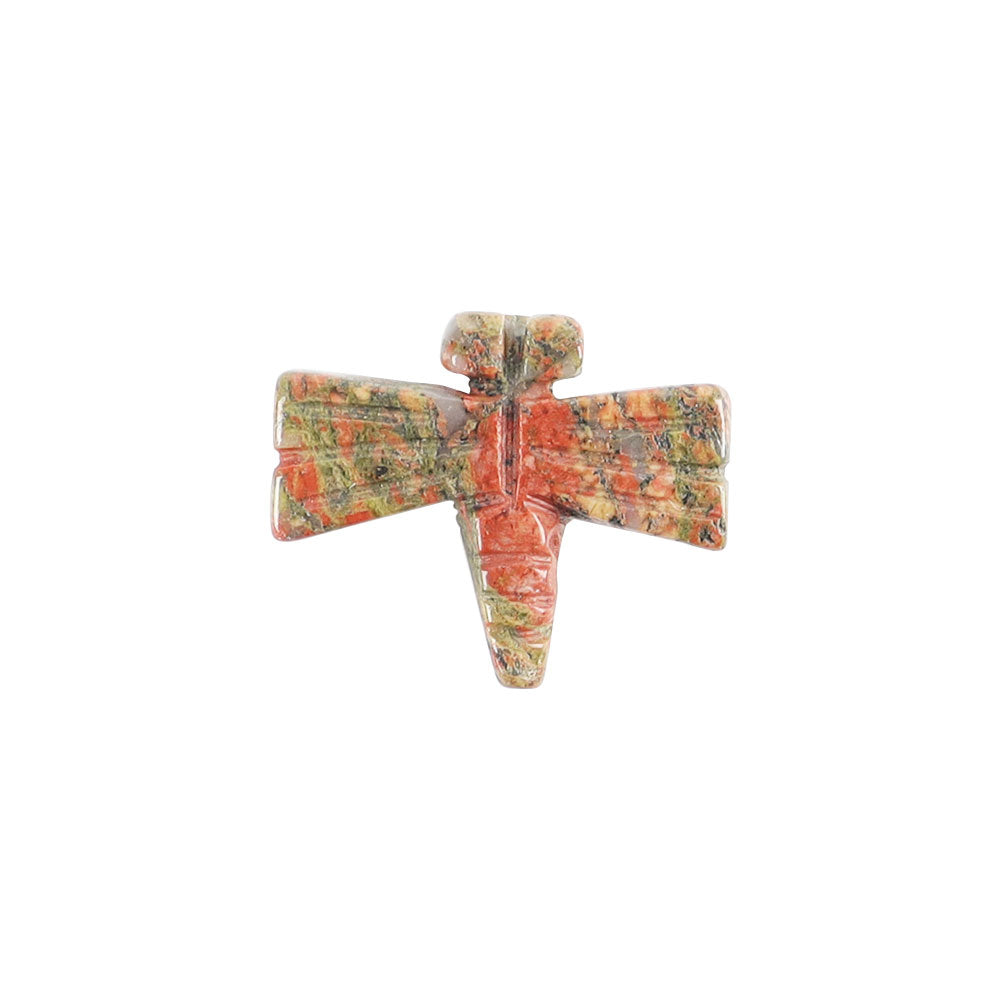 Miniature Polished Stone Dragonfly Carvings - 1 Inch
