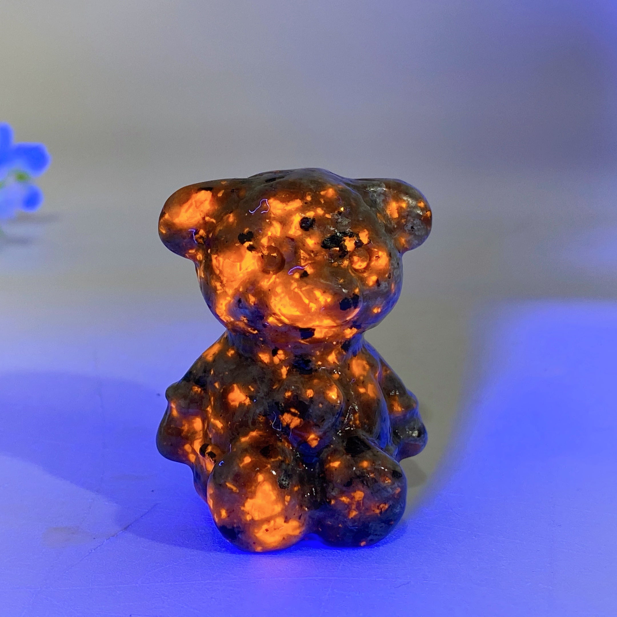 Mixed Crystal Bear Carvings 1.6" Healing Figurines