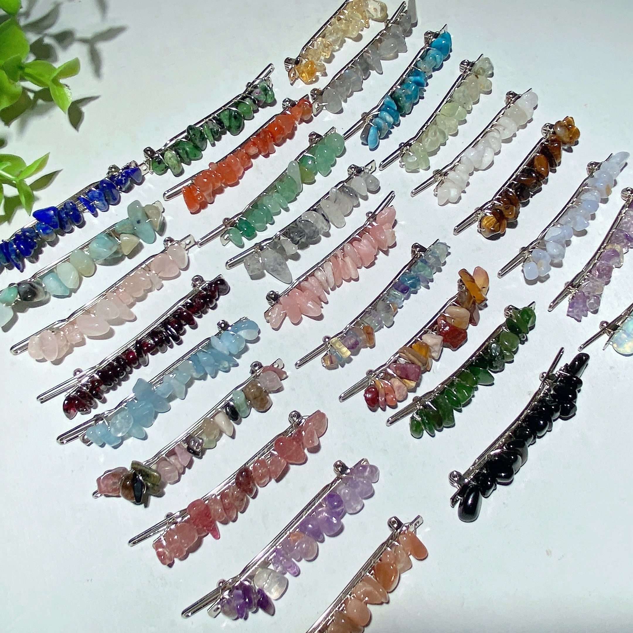 Mixed Crystal Chips Hairpin 2.5in Spiritual Accessories