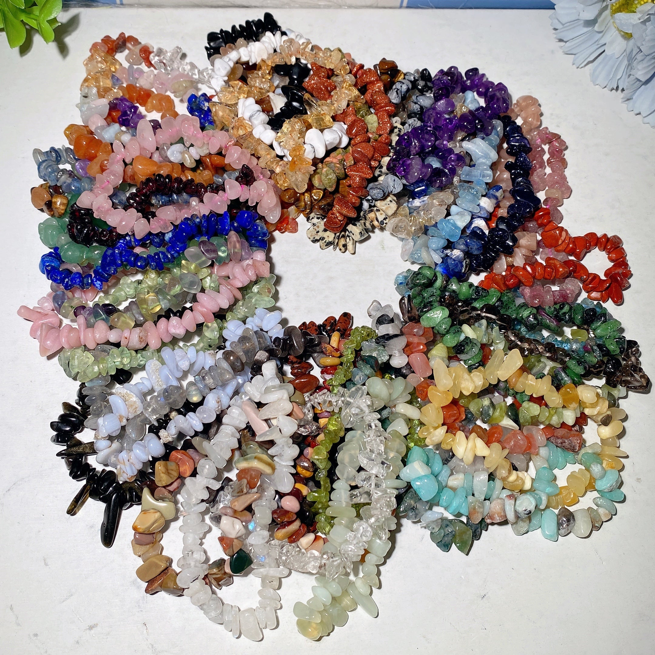Mixed Crystal Chips Spiritual Bracelets for Healing Energy