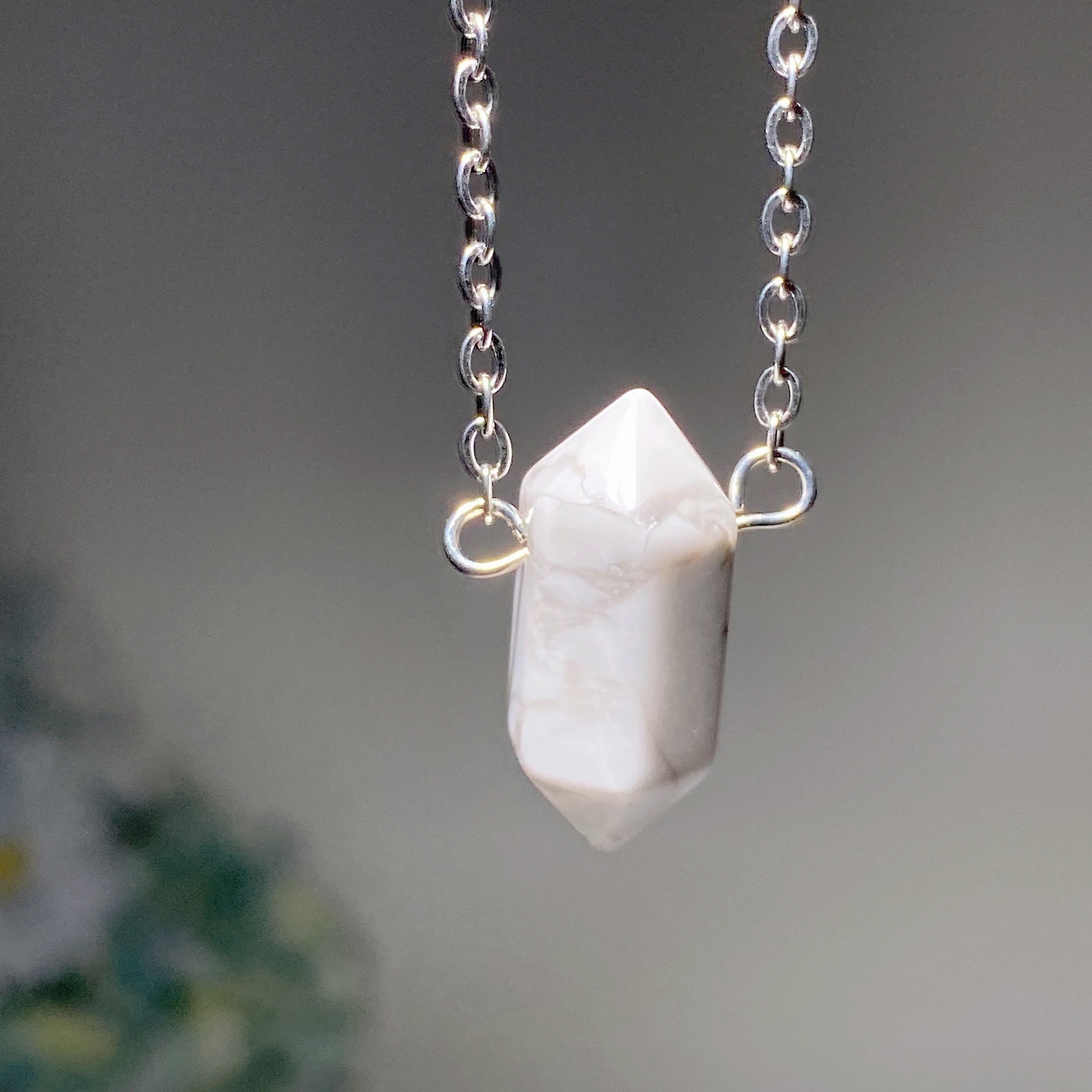 Mixed Crystal Double Terminated Point Necklace 2cm Healing