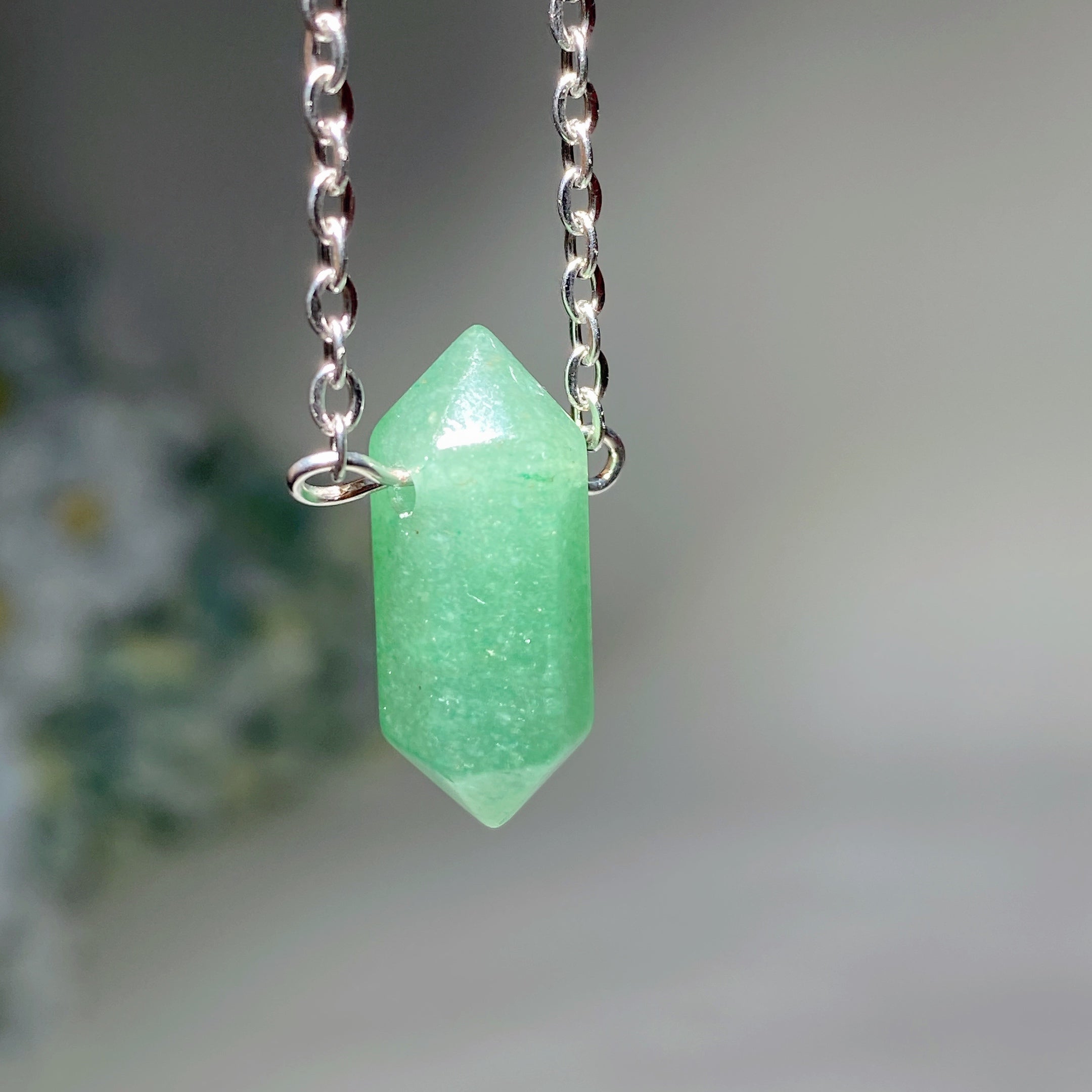 Mixed Crystal Double Terminated Point Necklace 2cm Healing