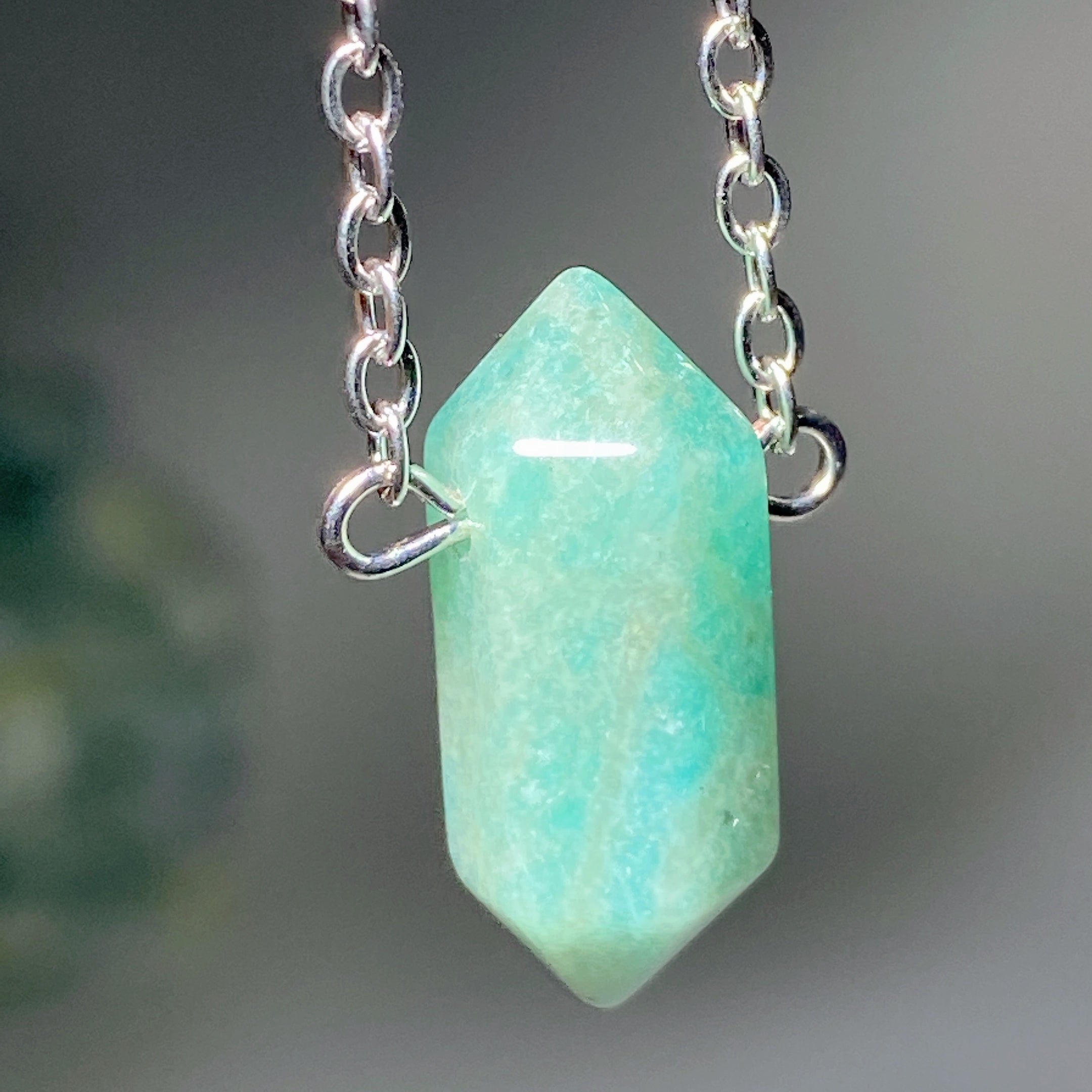 Mixed Crystal Double Terminated Point Necklace 2cm Healing