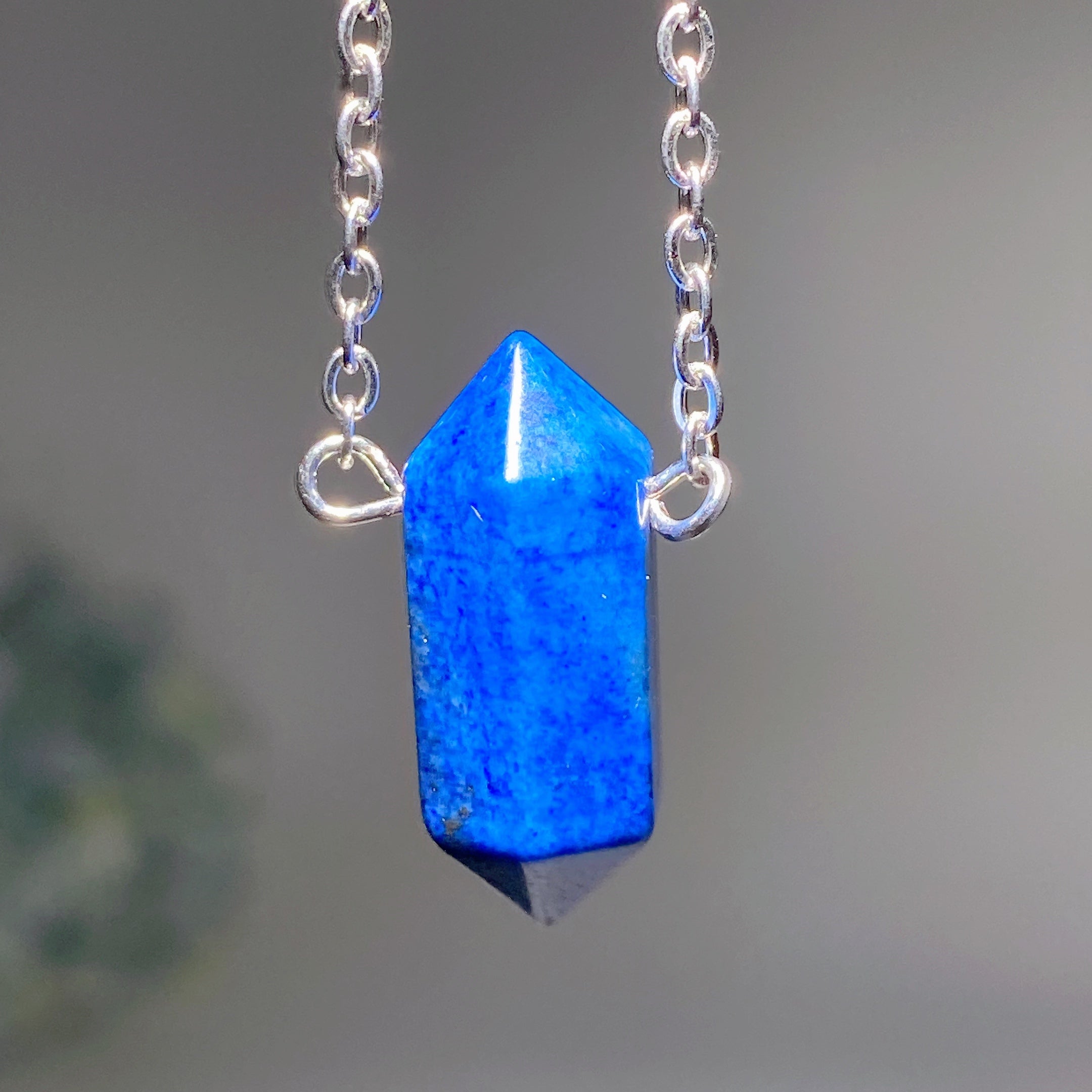 Mixed Crystal Double Terminated Point Necklace 2cm Healing