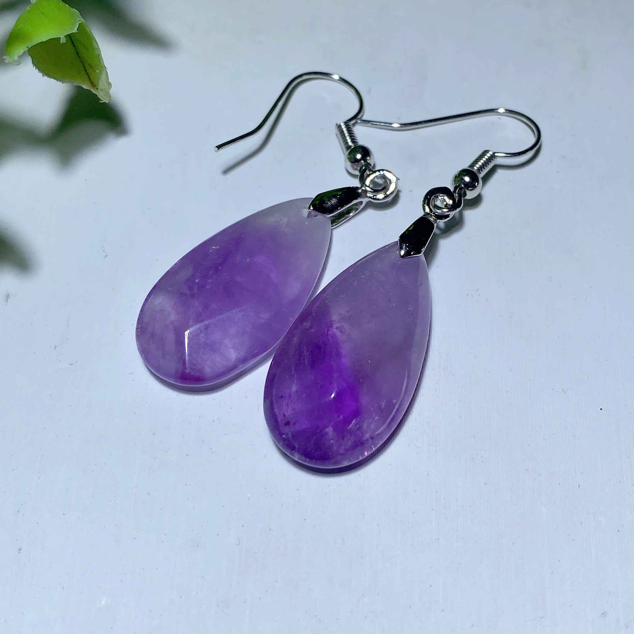 Mixed Crystal Faceted Spiritual Earrings 1 Inch Balance
