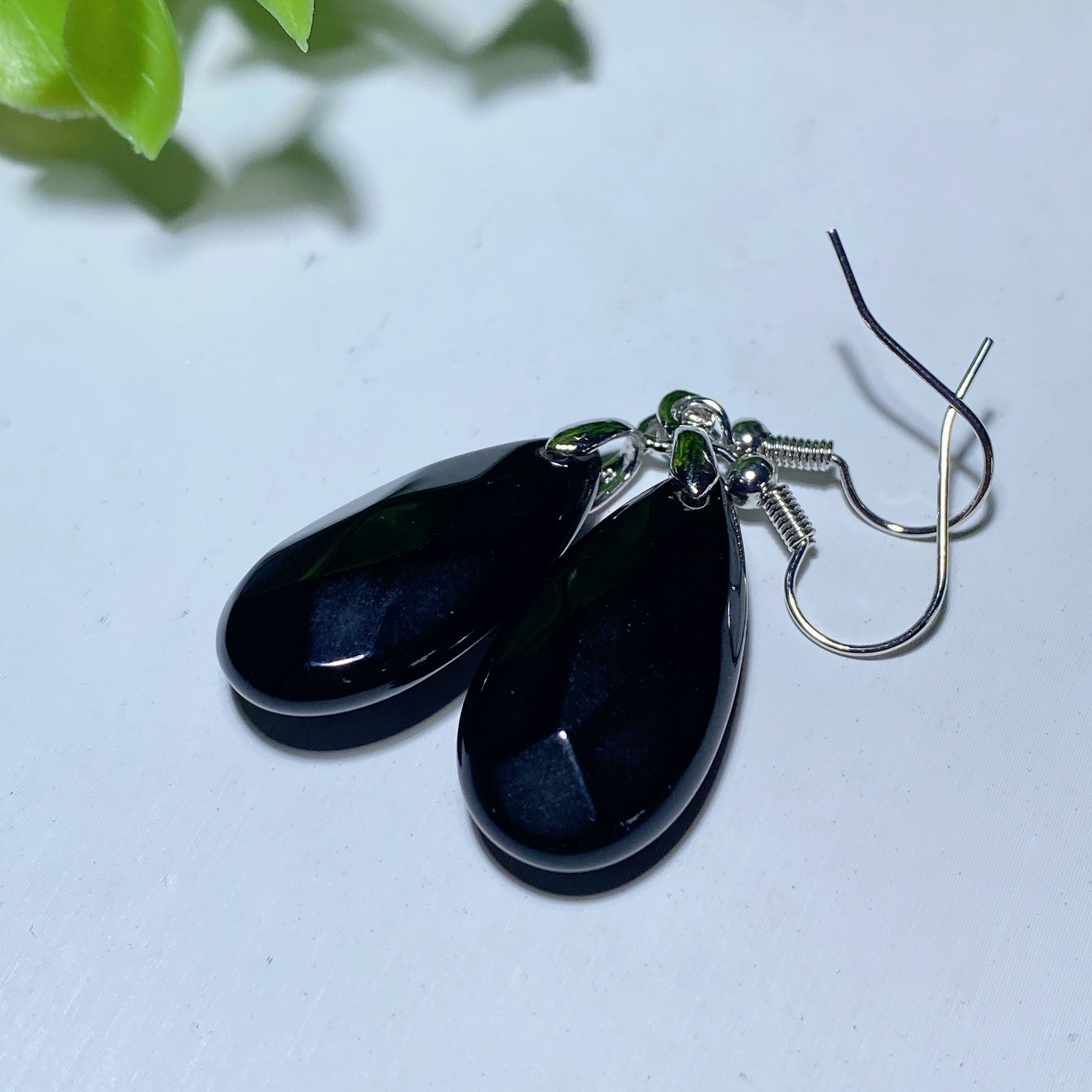 Mixed Crystal Faceted Spiritual Earrings 1 Inch Balance