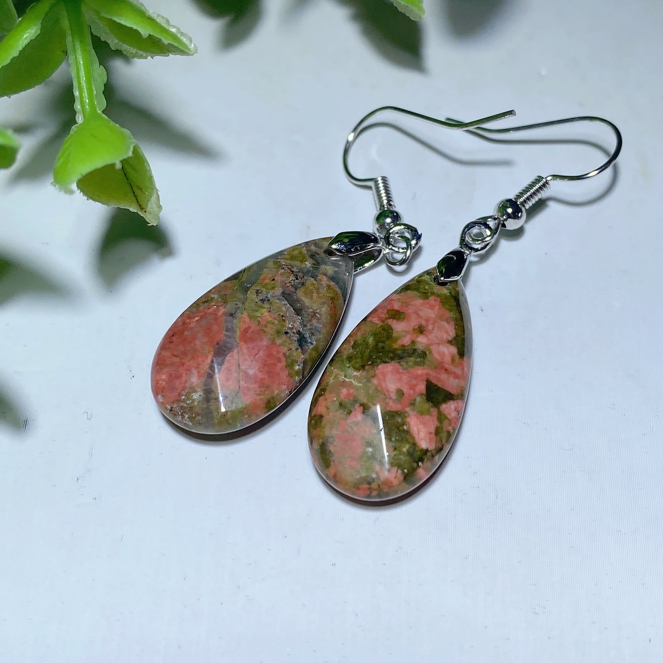 Mixed Crystal Faceted Spiritual Earrings 1 Inch Balance