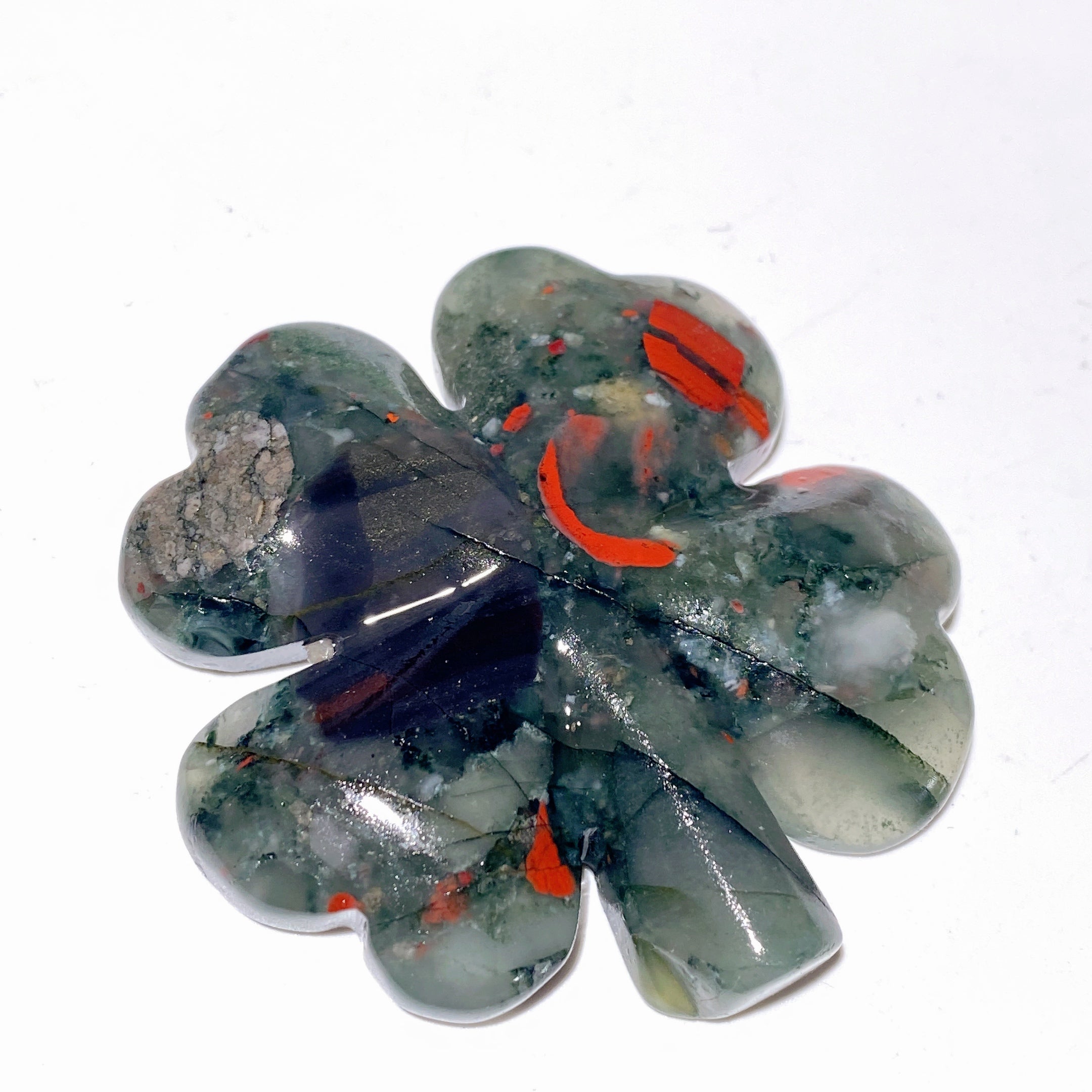 Mixed Crystal Four Leaf Clover Figurine 1.8-2.2 Inch for Healing