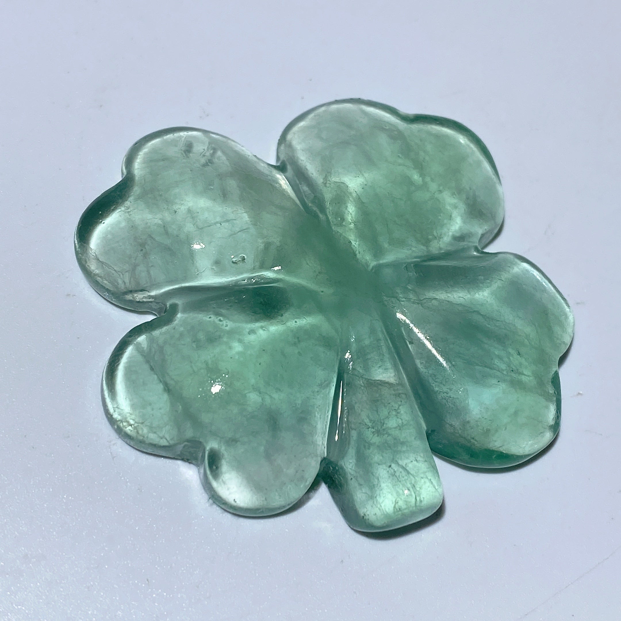 Mixed Crystal Four Leaf Clover Figurine 1.8-2.2 Inch for Healing