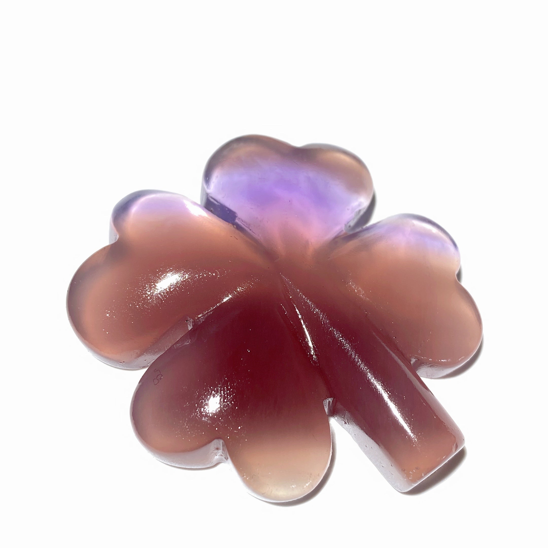 Mixed Crystal Four Leaf Clover Figurine 1.8-2.2 Inch for Healing