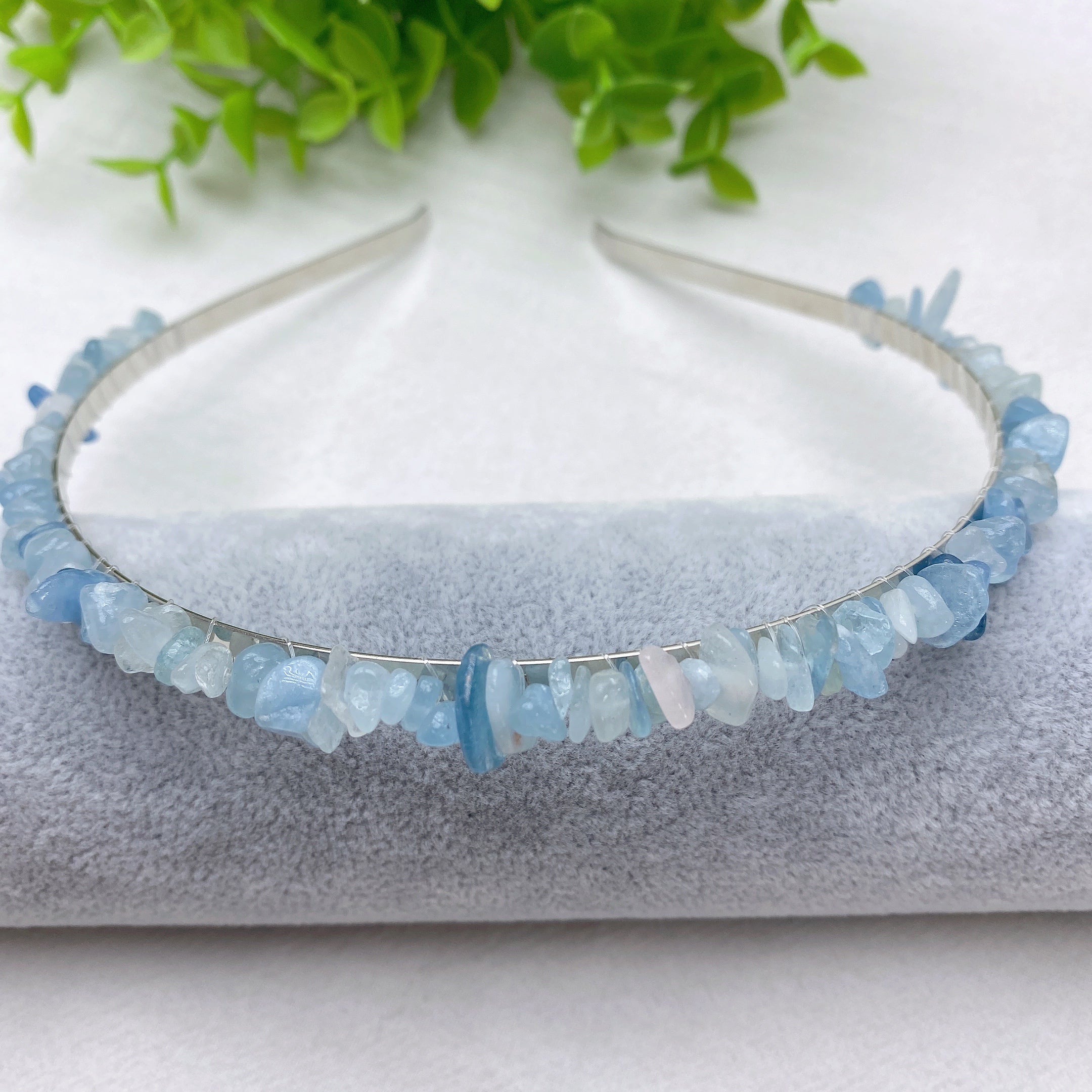 Mixed Crystal Healing Hair Band with Natural Stones