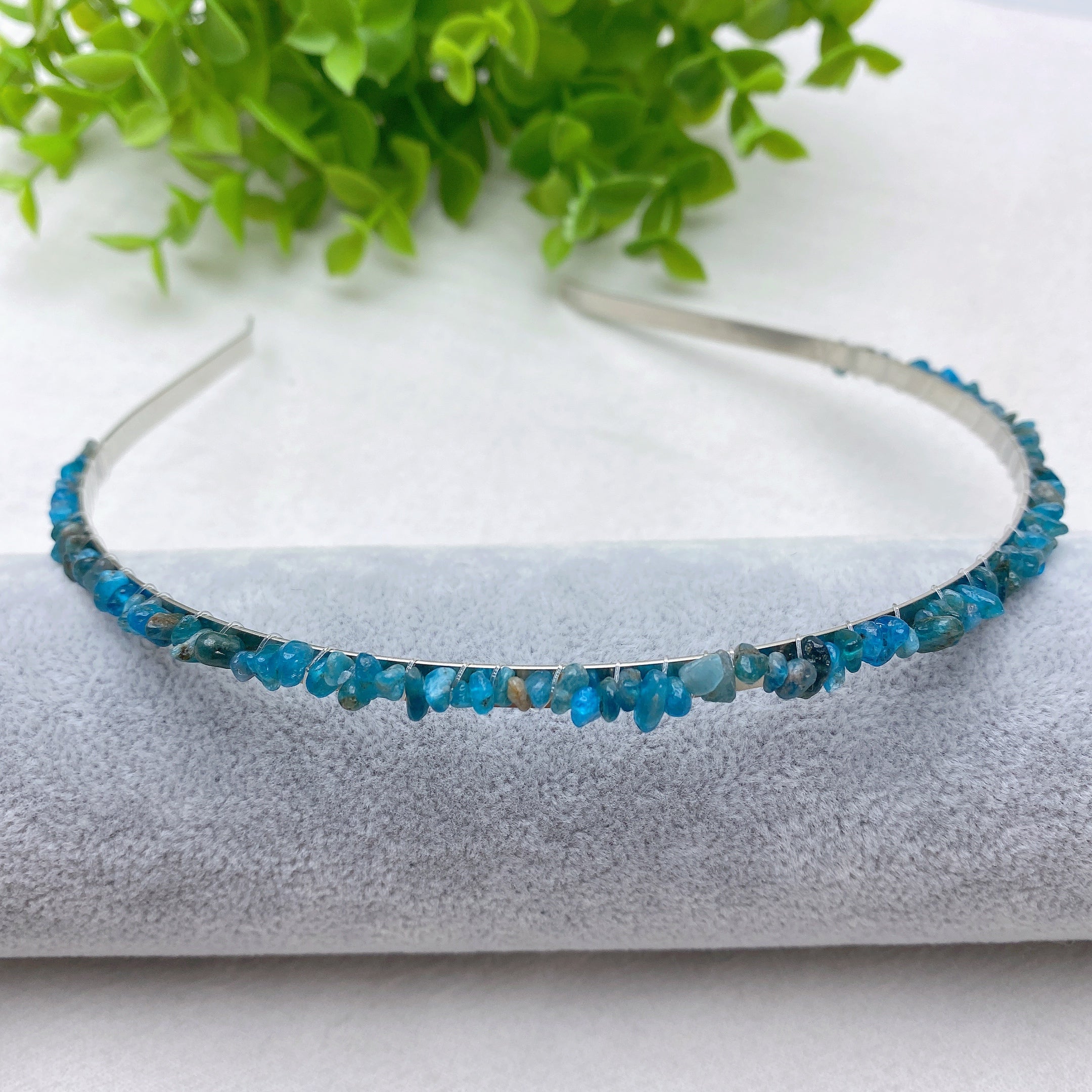 Mixed Crystal Healing Hair Band with Natural Stones