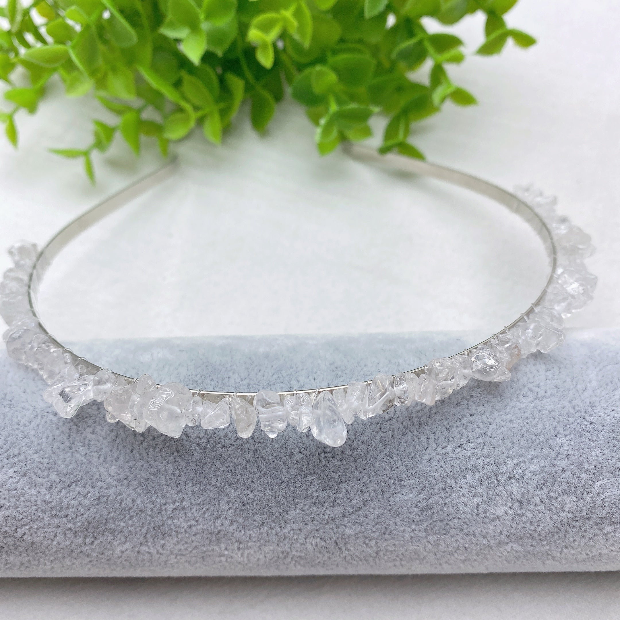 Mixed Crystal Healing Hair Band with Natural Stones