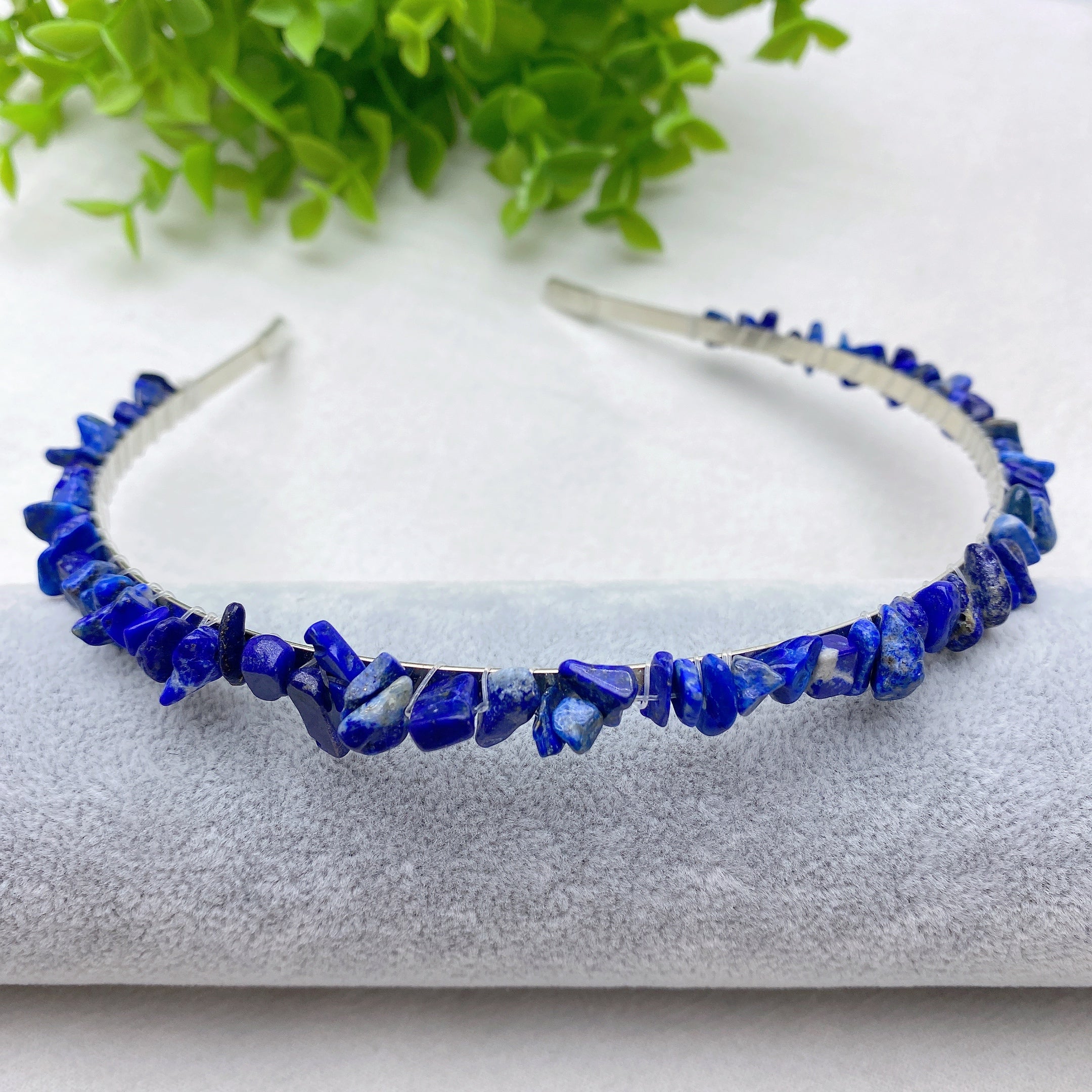 Mixed Crystal Healing Hair Band with Natural Stones