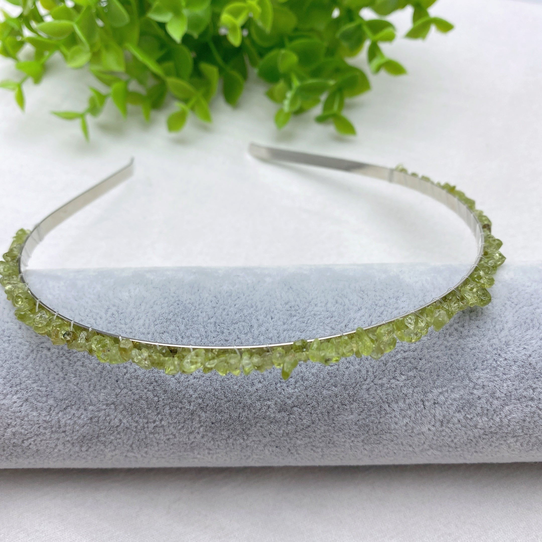 Mixed Crystal Healing Hair Band with Natural Stones