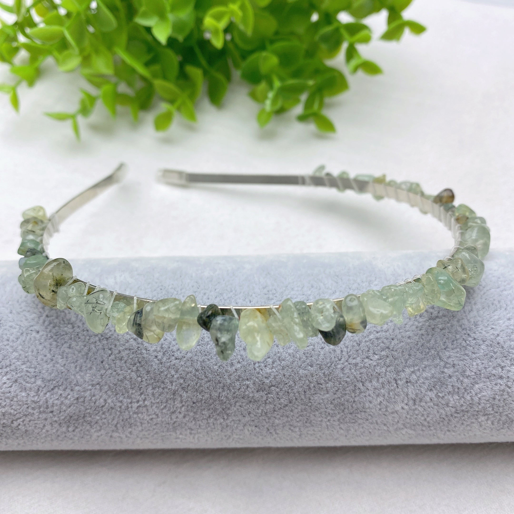 Mixed Crystal Healing Hair Band with Natural Stones