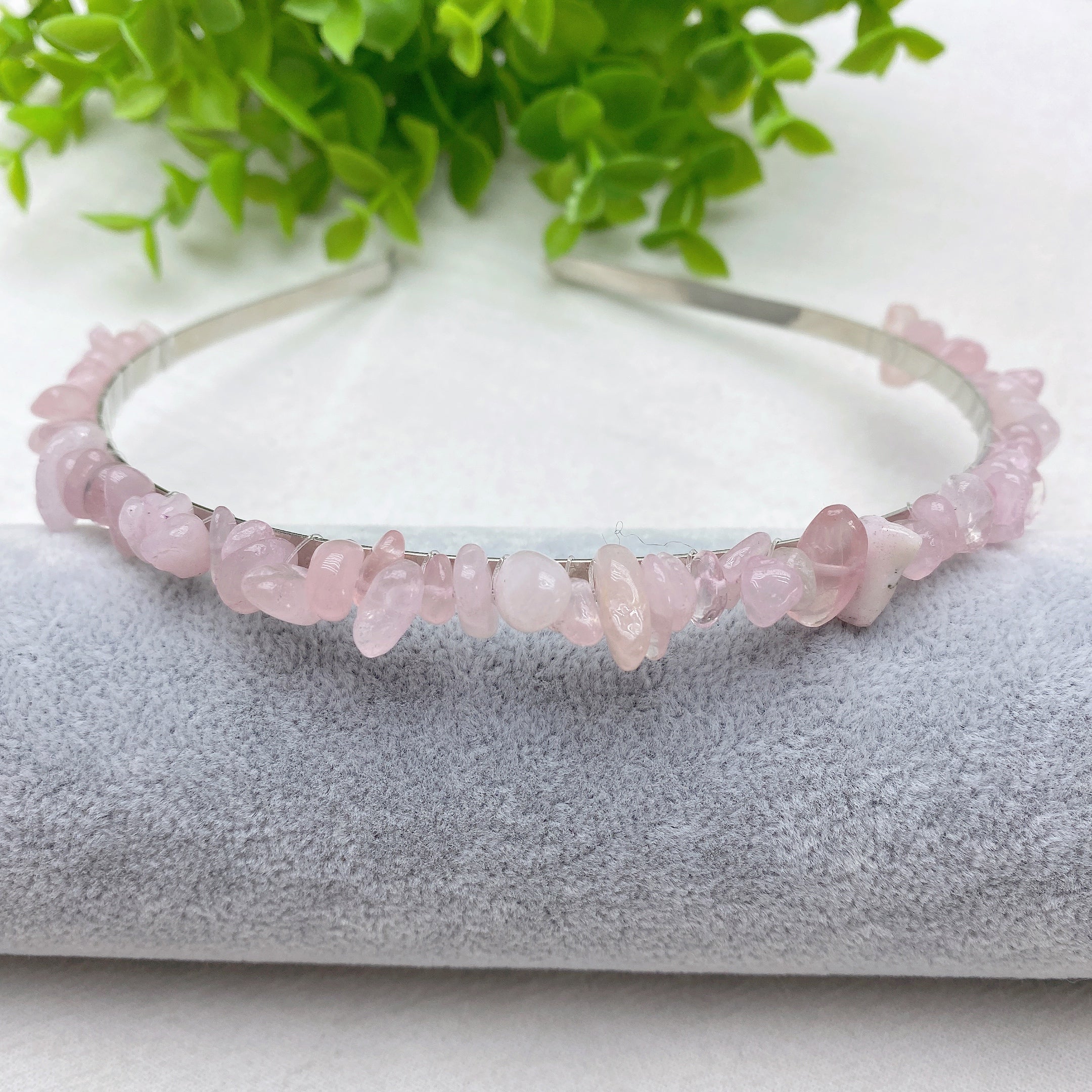 Mixed Crystal Healing Hair Band with Natural Stones