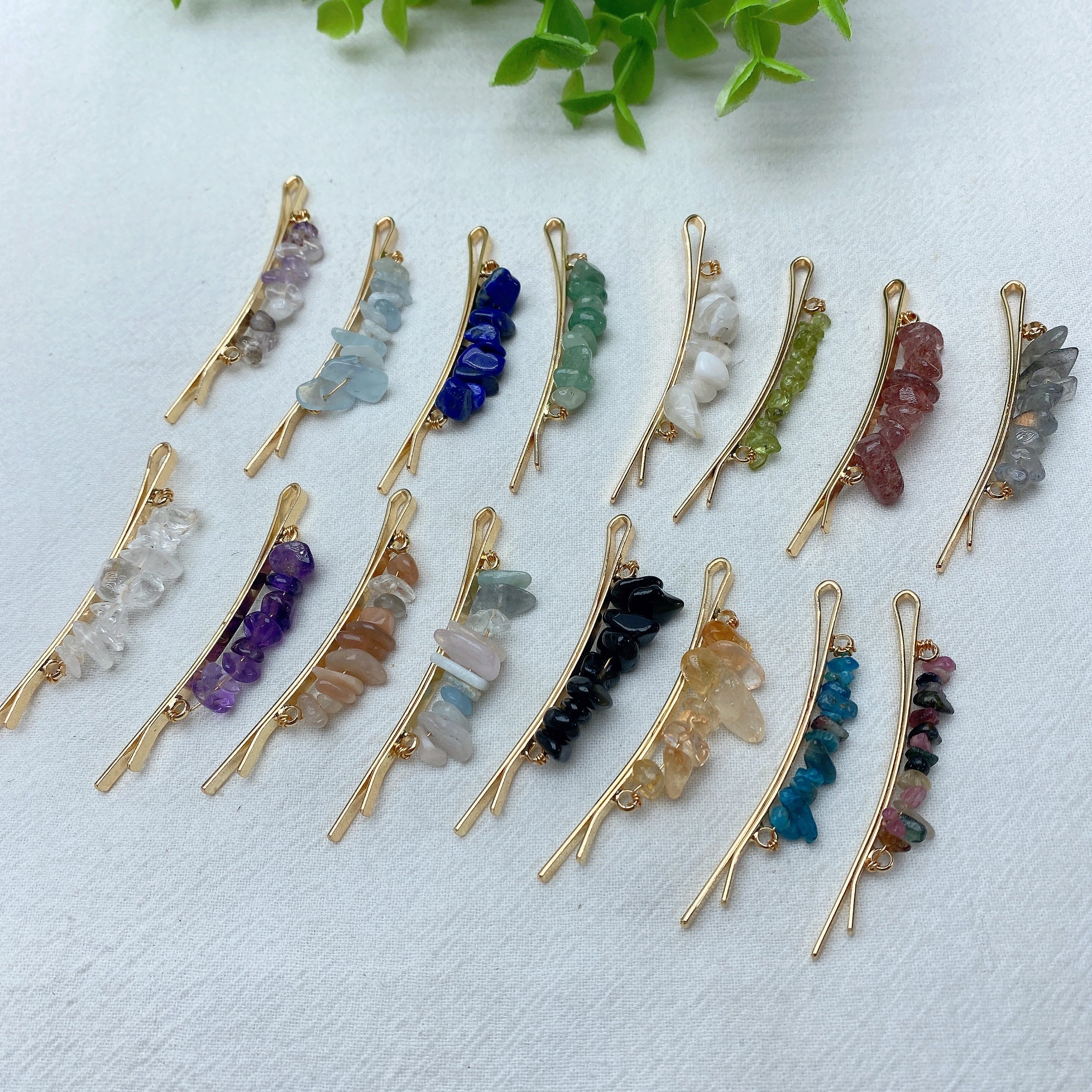 Mixed Crystal Healing Hairpin 2.3in | Chinese Hairpin