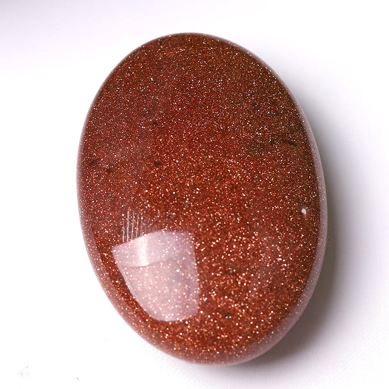 Mixed Crystal Healing Palm Stone 1.5-Inch Energy Tool