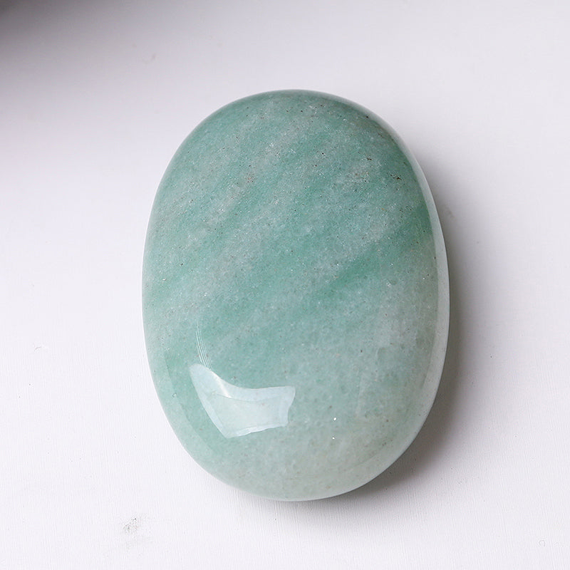 Mixed Crystal Healing Palm Stone 1.5-Inch Energy Tool