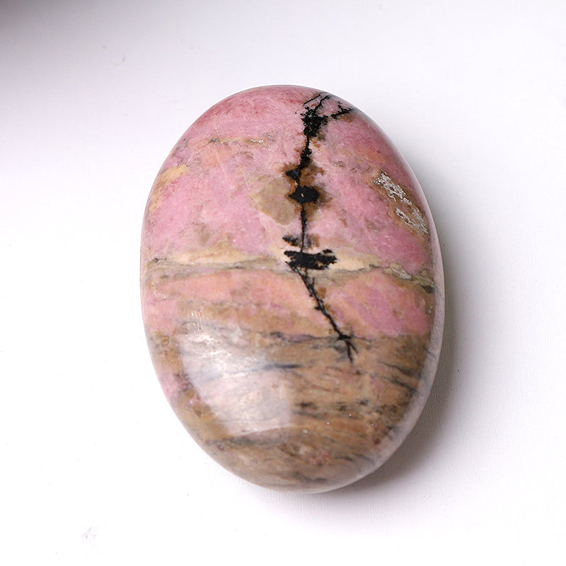 Mixed Crystal Healing Palm Stone 1.5-Inch Energy Tool