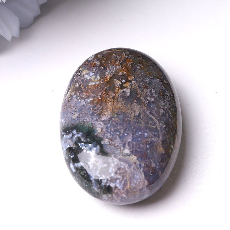 Mixed Crystal Healing Palm Stone 1.5-Inch Energy Tool