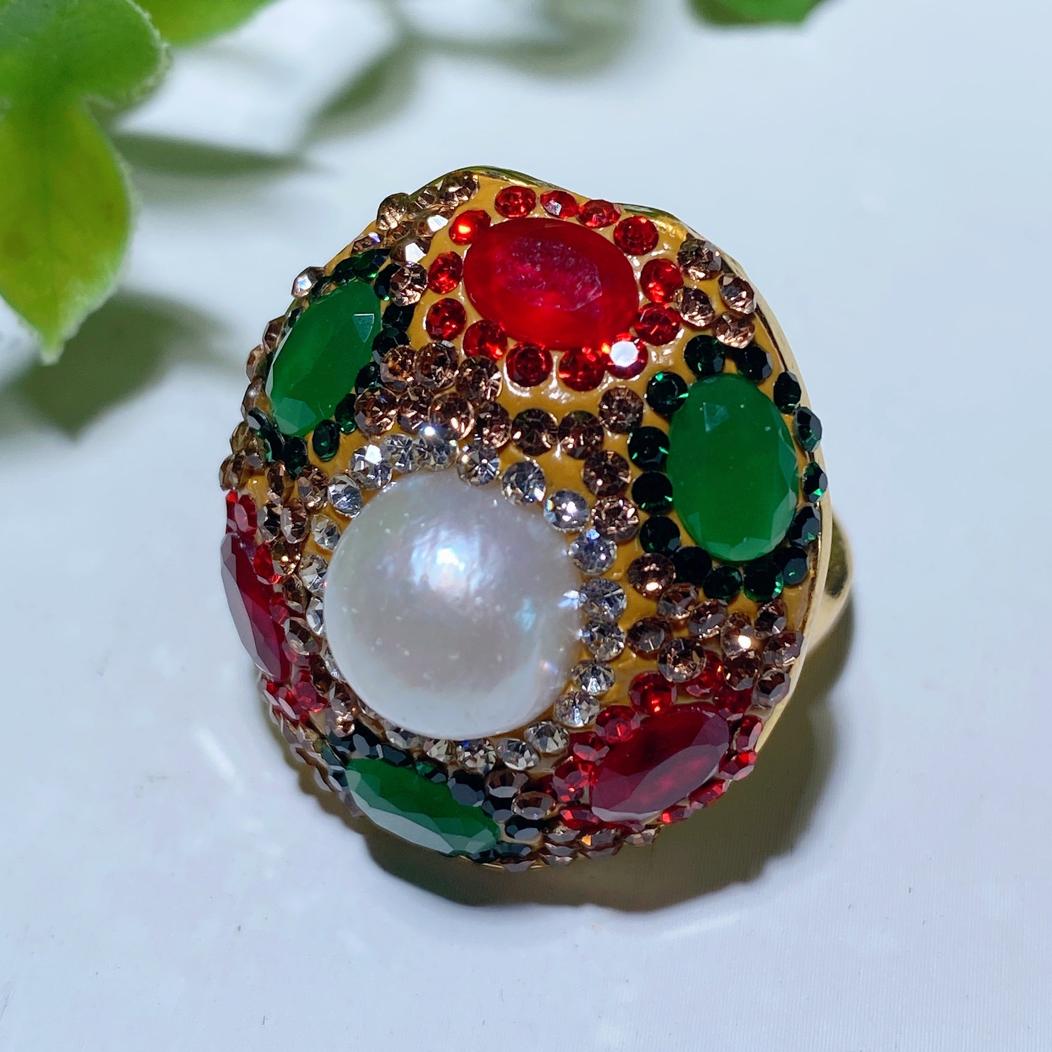 Mixed Crystal Healing Rings | Raw Stones 1.1 Inch - Spiritual