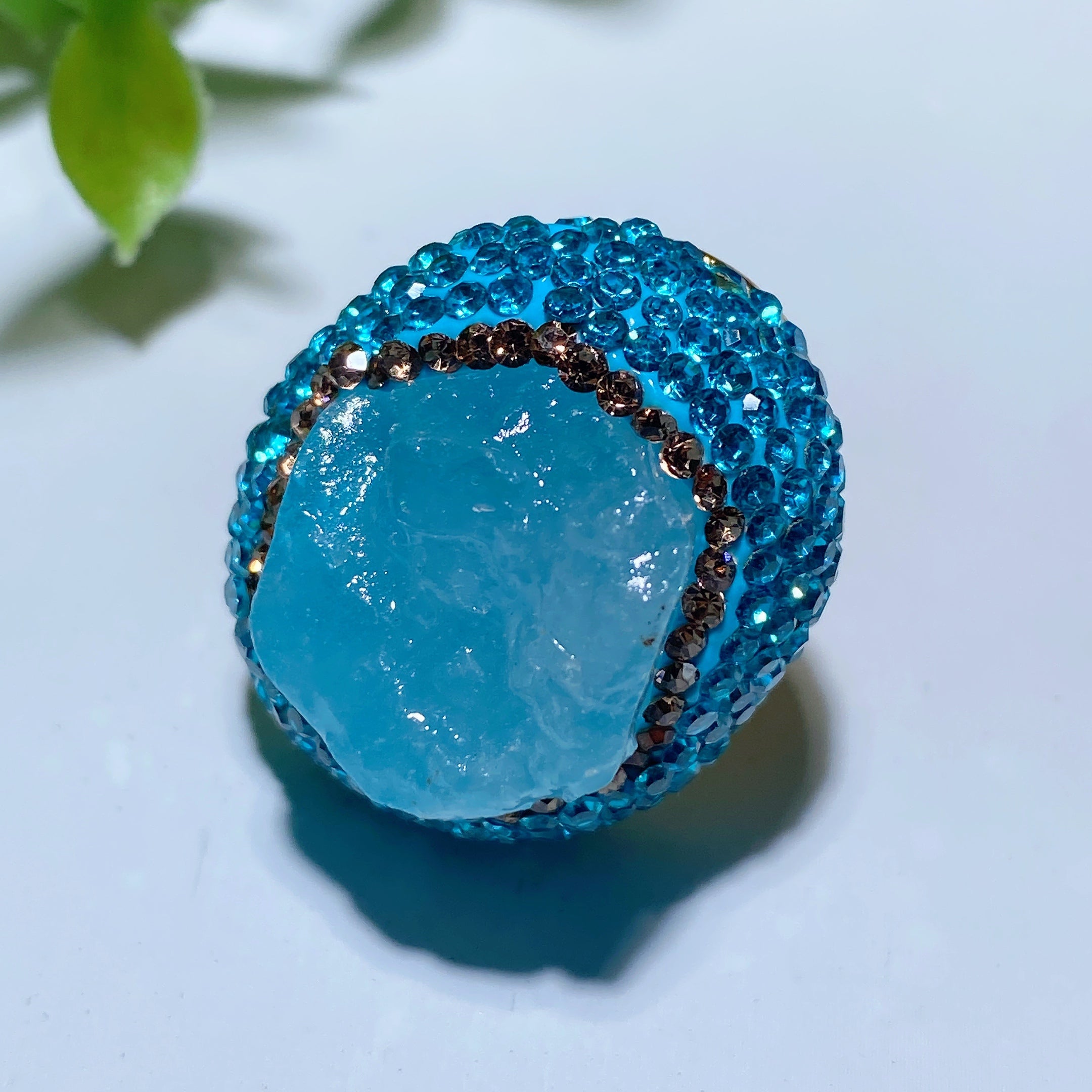 Mixed Crystal Healing Rings | Raw Stones 1.1 Inch - Spiritual