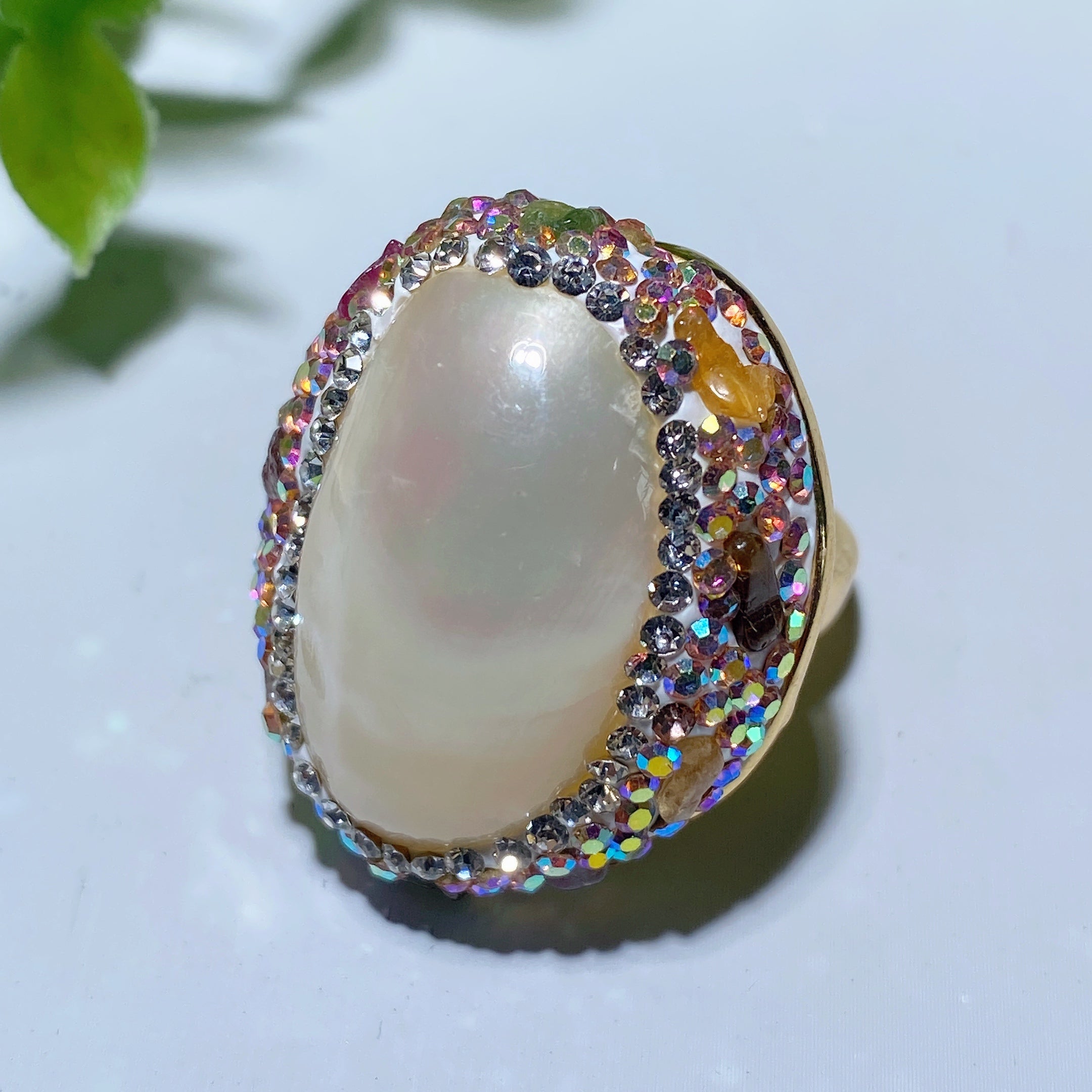 Mixed Crystal Healing Rings | Raw Stones 1.1 Inch - Spiritual