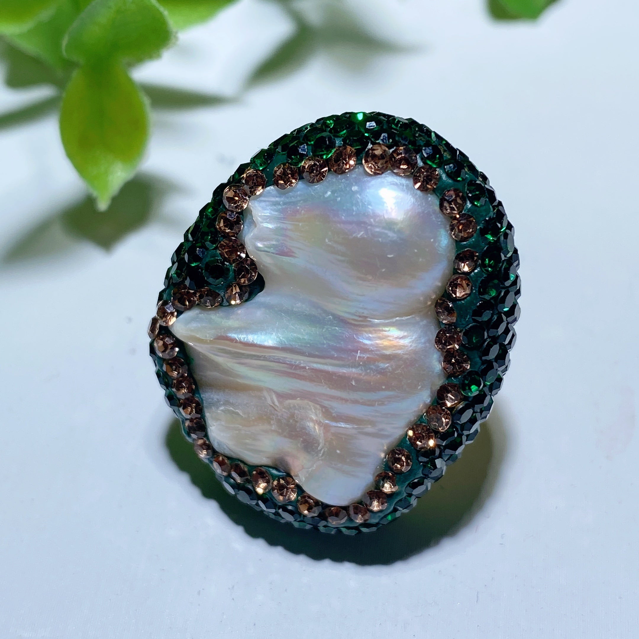 Mixed Crystal Healing Rings | Raw Stones 1.1 Inch - Spiritual