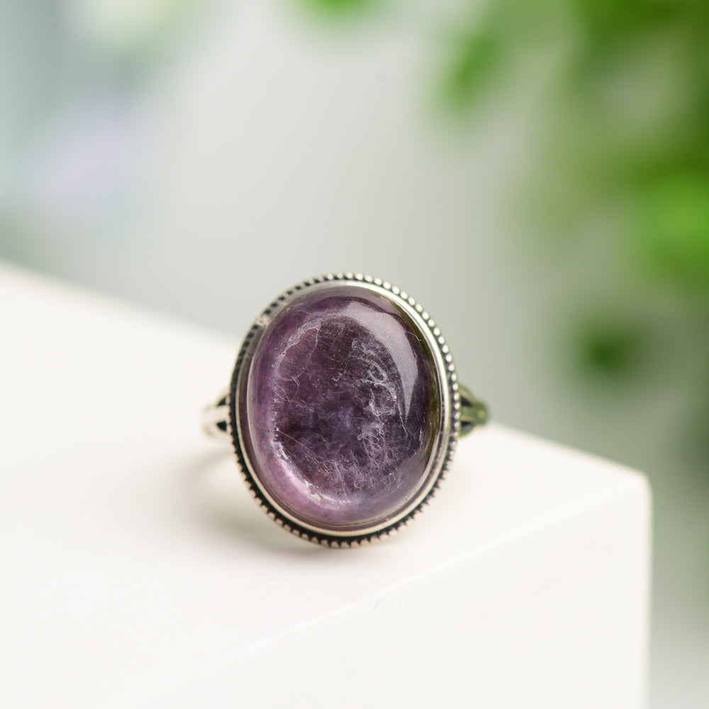 Mixed Crystal Healing Rings for Spiritual Protection