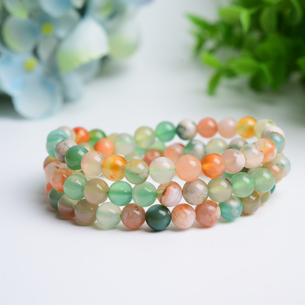 Mixed Crystal Spiritual Bracelet 6-8mm Healing Beads