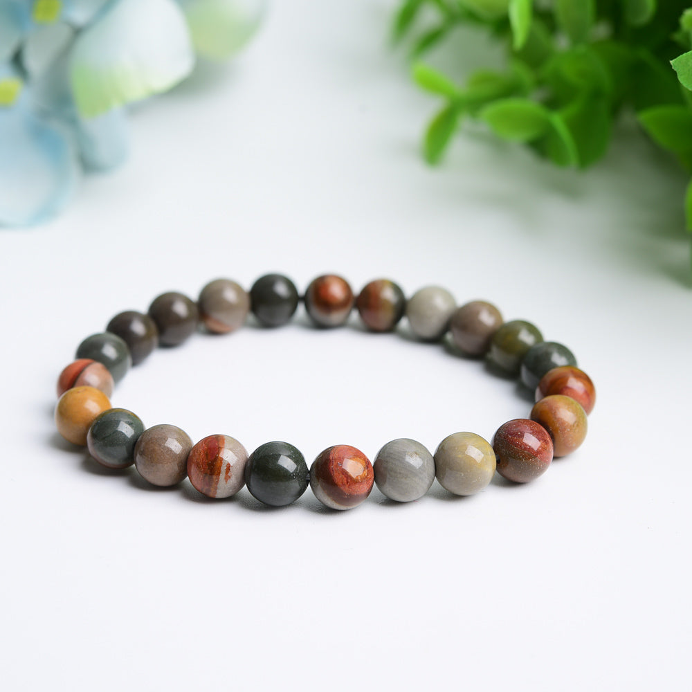 Mixed Crystal Spiritual Bracelet 6-8mm Healing Beads